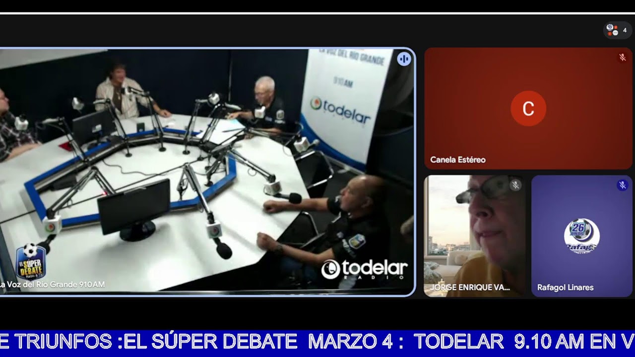 EL SÚPER DEBATE  MARZO 4 : TODELAR  9.10 AM EN VIVO :26 AÑOS DE TRIUNFOS :