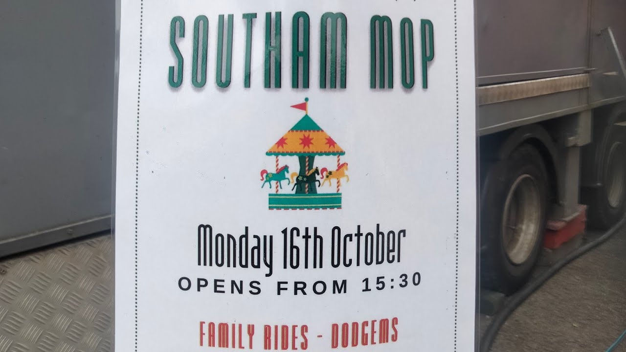 Southam mop fair 2023. Warwickshire. Thomas Jones funfair.