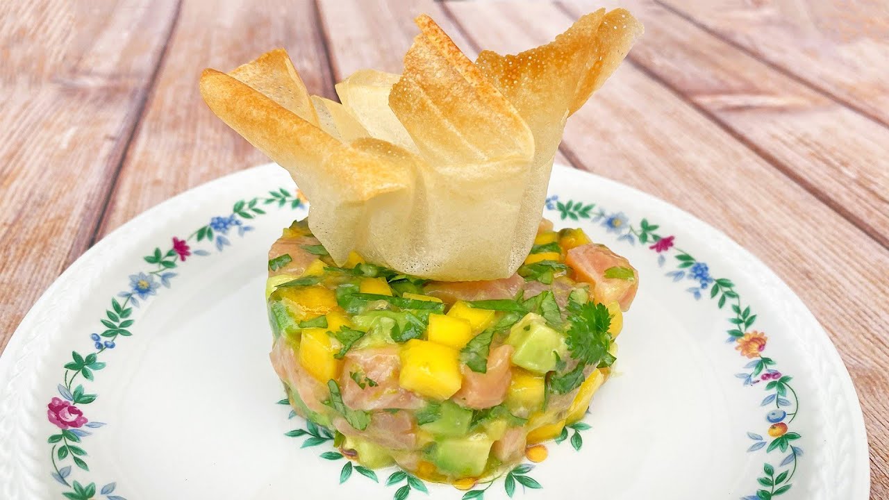 Tartare de saumon et avocat