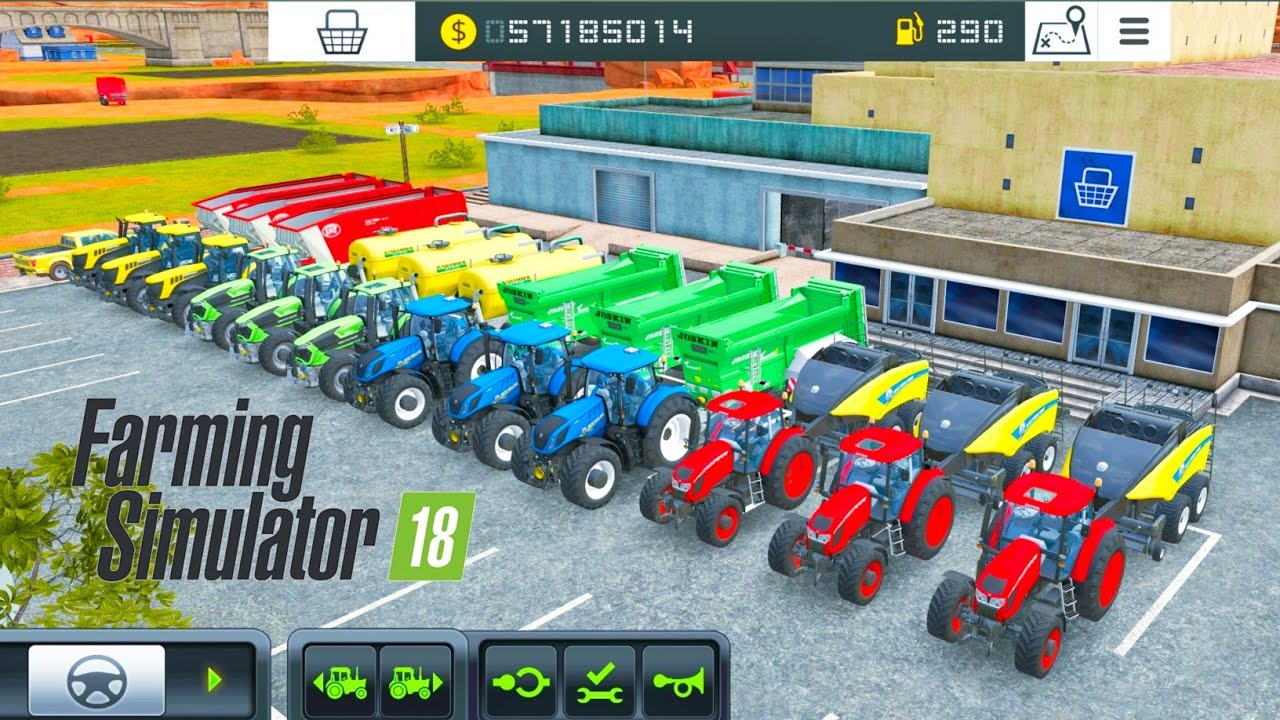 Fs 18, Crazy Vehicles Parched And Parking Colors In Farming Simulator 18,Gameplay @PERFECTFARMING-25