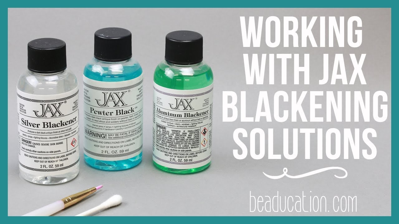 Adding Black to Your Metal Stamped Impressions with JAX Blackening Solutions- Beaducation.com