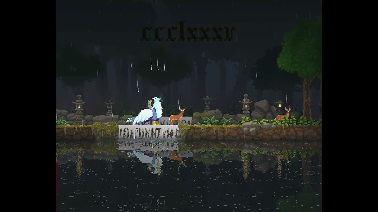 Kingdom Two Crowns - Relax Waterfall Ambiance 🌧️🌊