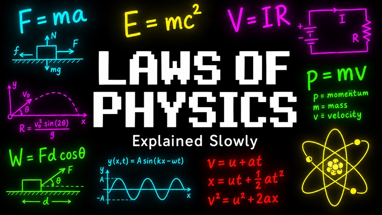 Literally Everything About The Laws of Physics Explained Slowly (For Sleep)
