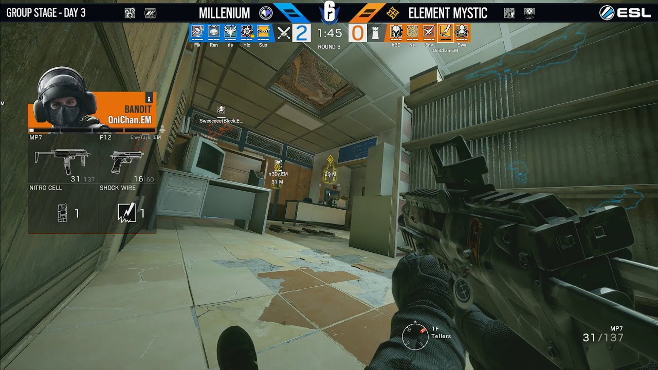 Rainbow6   Millenium vs  Element Mystic   Six Major Paris   day 3