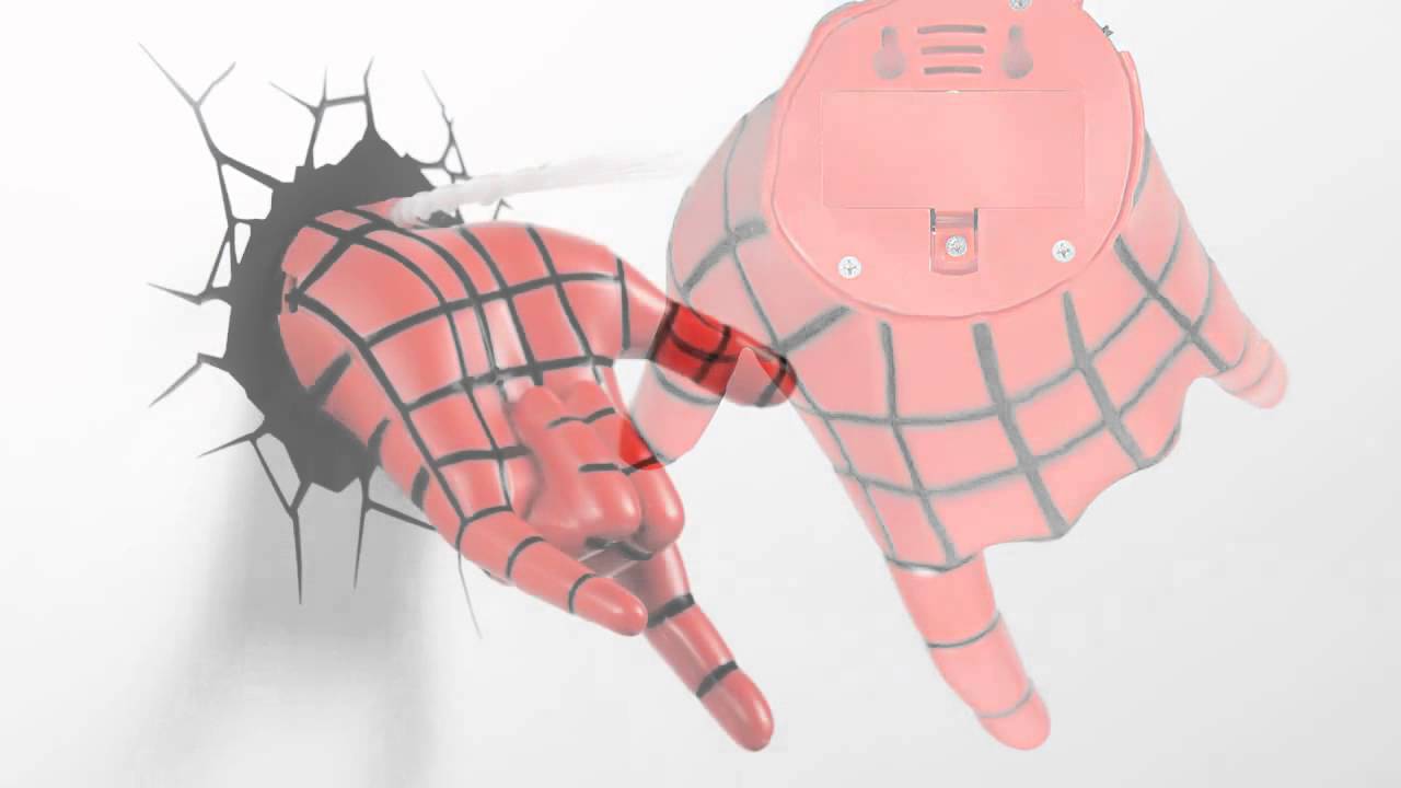 3D LIGHT FX DECO LIGHTS - SPIDERMAN HAND LED LIGHTS | dsignhaus.com