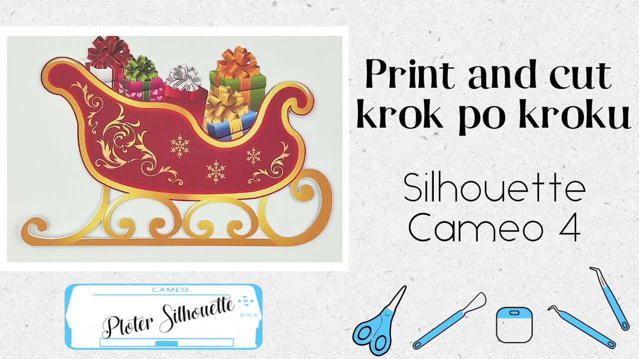 Opcja print and cut Silhouette Cameo 4 krok po kroku