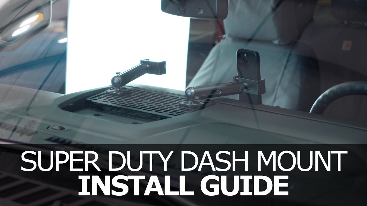 Руководство по установке крепления на приборную панель Super Duty Dash Mount (PRO + Standard) 2023+
