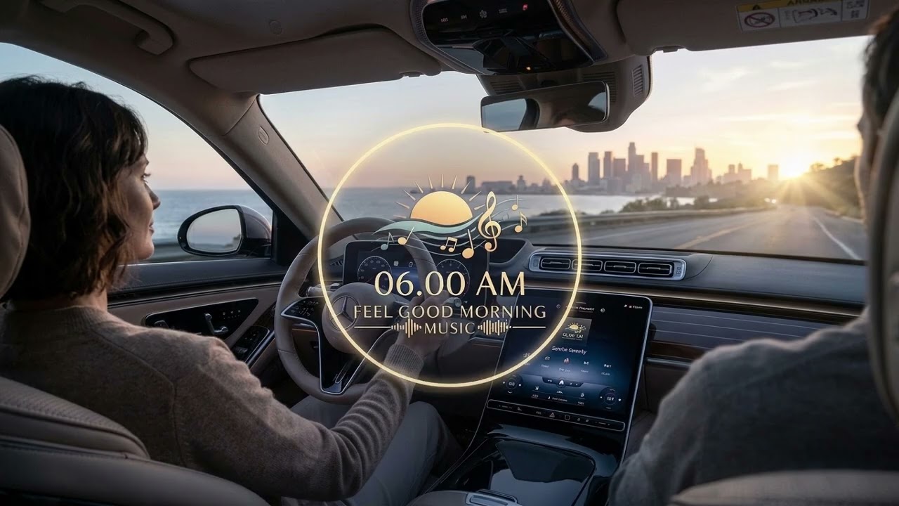 Morning Commute Sunrise ☀️ Positive Drive Music for Happy Morning Energy