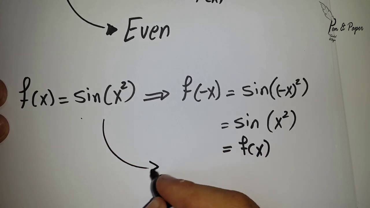 Even and Odd Functions | Part 1