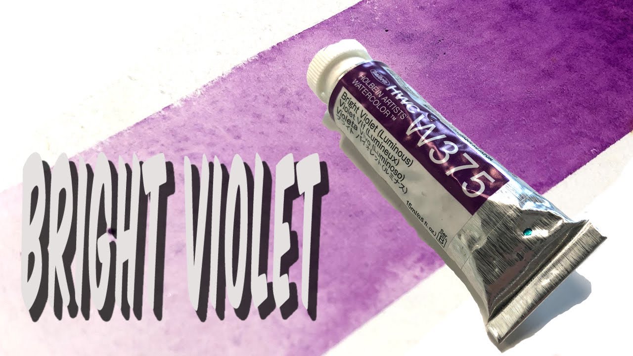 Действительно ли краска Holbein Bright Violet работает? Тест акварельных красок.