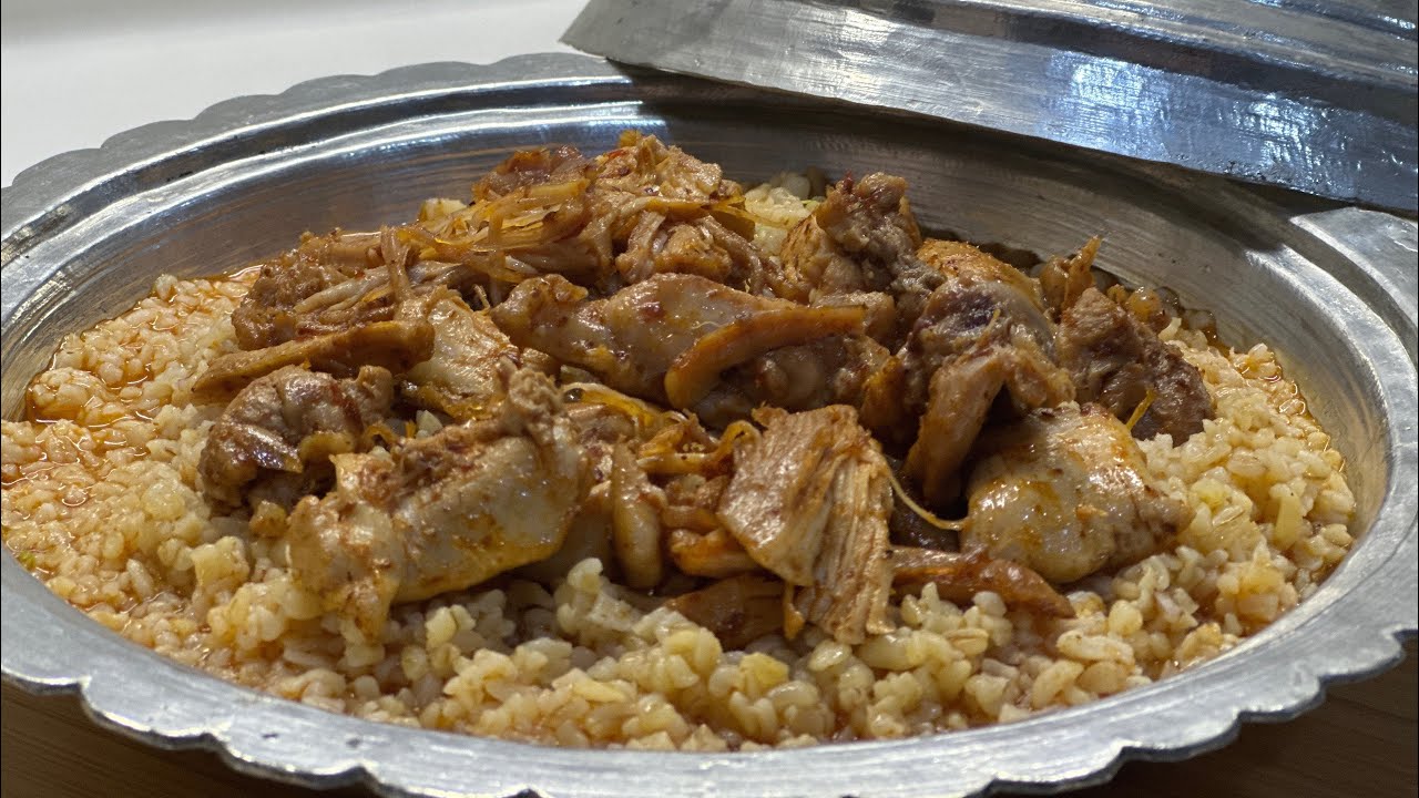 Adıyaman Tavuklu Sarımsaklı Bulgur Pilavı 😋#pilavçeşitleri #tavuklupilav #lezzetli