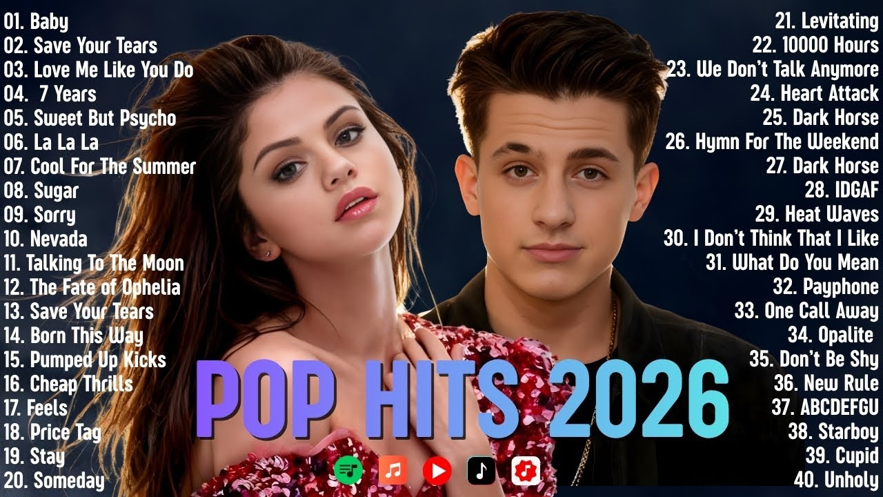 Charlie Puth, Taylor Swift,  Dua Lipa, Bruno Mars, Zayn...🔥🎧 Spotify Pop Hits 2026 | Viral Hits Mix