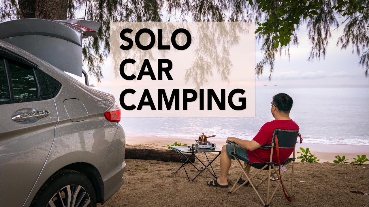 Solo Car Camping at a beautiful Beach  [ Honda City Car Camping Malaysia, Relaxing ]  EP.3