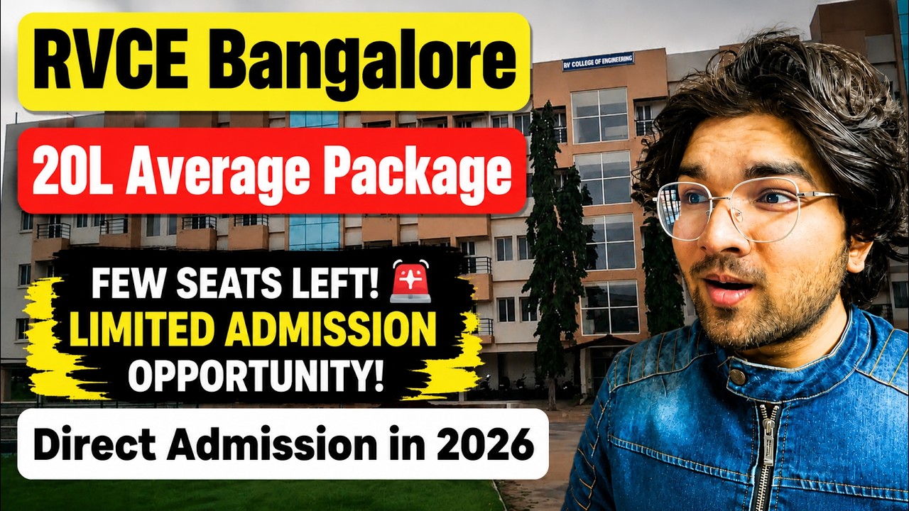RVCE Direct Admission 2026 🔥 Management Quota Reality | Fees, Process & COMEDK Rank Explained