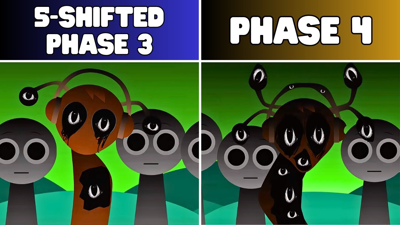 Incredibox Sprunki 5-Shifted – New Phase 3 VS New Phase 4: Which One Looks Cooler?