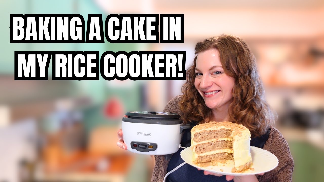 3 LAYER CAKE MADE IN A RICE COOKER! PERFECT CINNAMON RICE COOKER CAKE!