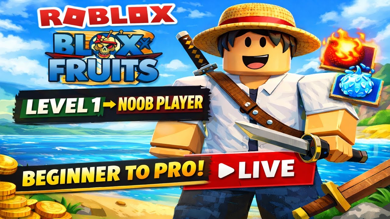 🔴 LIVE | Telugu Blox Fruits 🆕 Beginner Gameplay