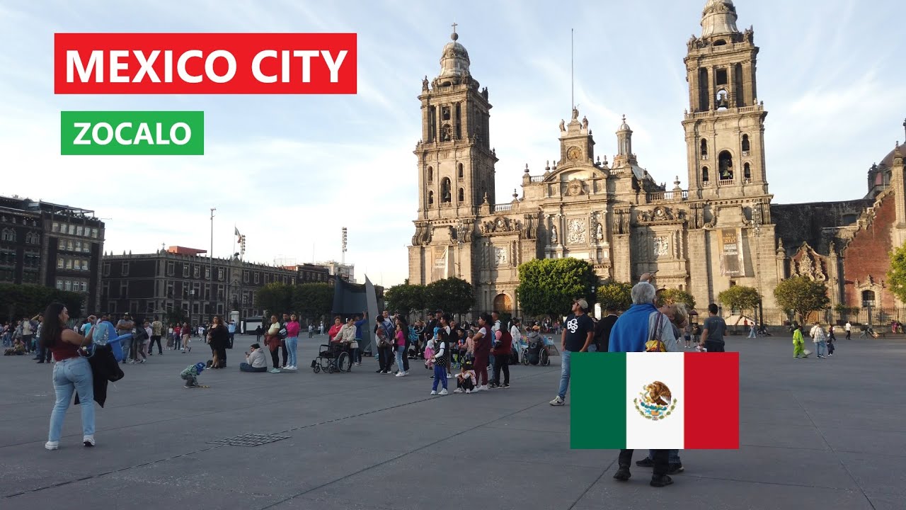 Mexico City Zocalo Walking Tour | CDMX  (4K)
