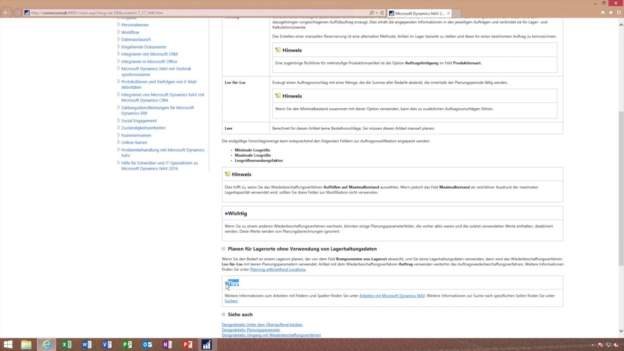 Artikelanlage – Microsoft Dynamics NAV (Navision)