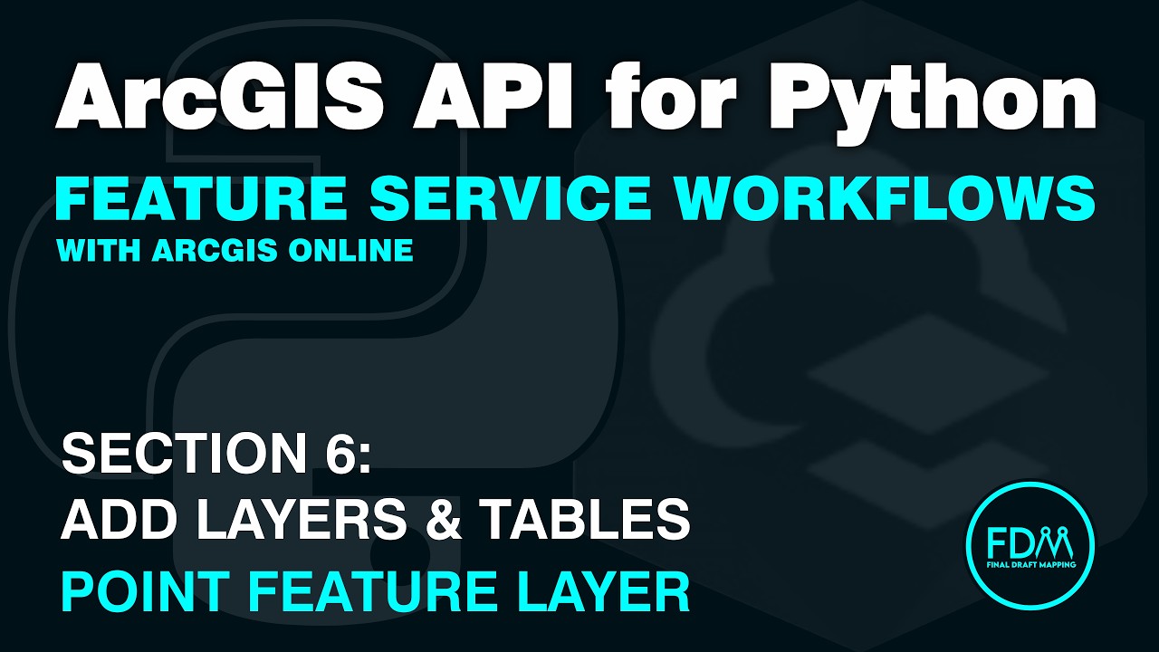 Add a Point Feature Layer to a Feature Service in ArcGIS Online with the ArcGIS API for Python