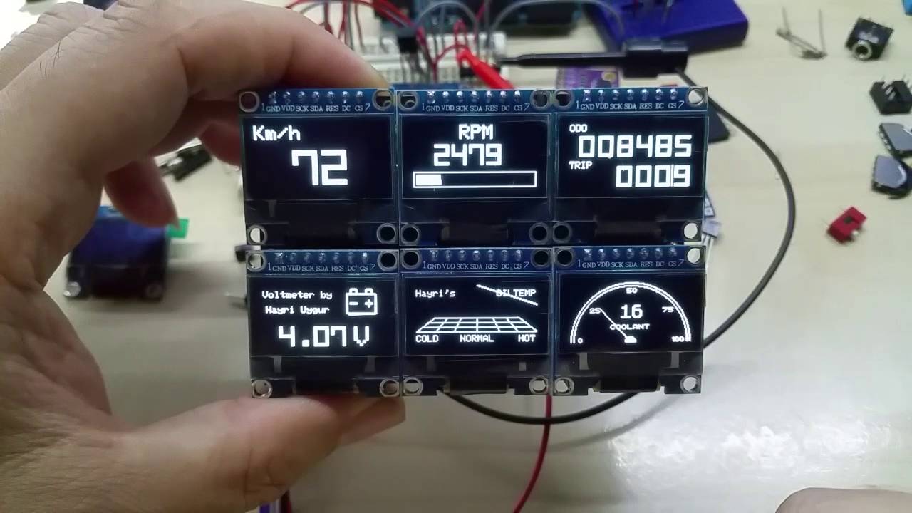 Custom 6 screen Car Gauge, please see my newer version as well.