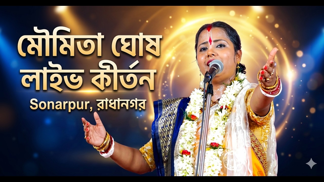 মৌমিতা ঘোষ লাইভ কীর্তন - সোনারপুর রাধানগর | Moumita Ghosh Kirtan Live 2026