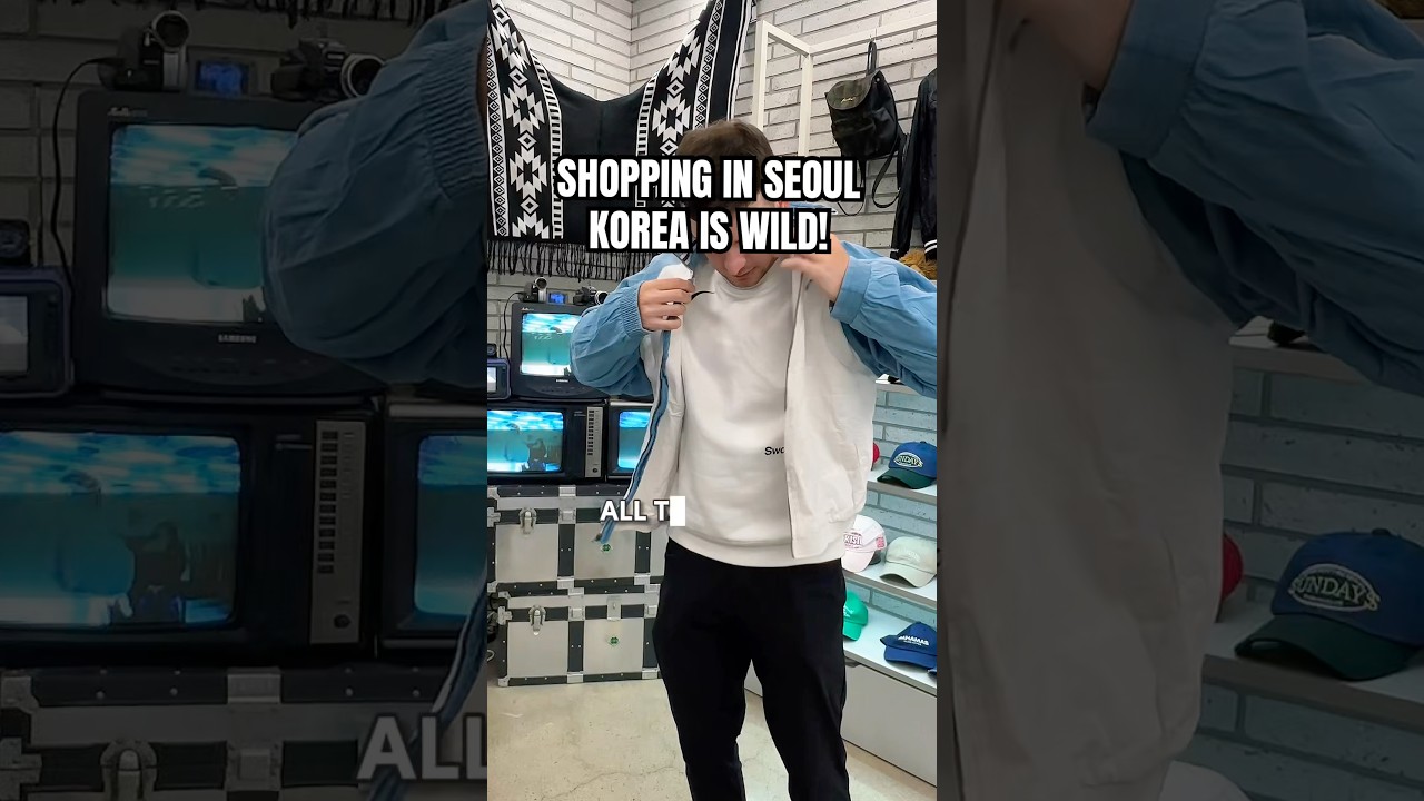 Шопинг в Сеуле, Корея, &mdash; это просто безумие! 🇰🇷 #шорты #сеул #корея