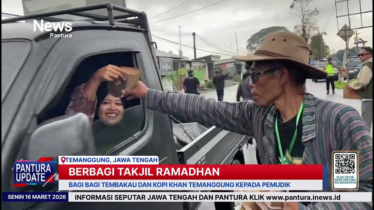 Unik, aksi nagi takjil pakai kopi dan tembakau khas temanggung 