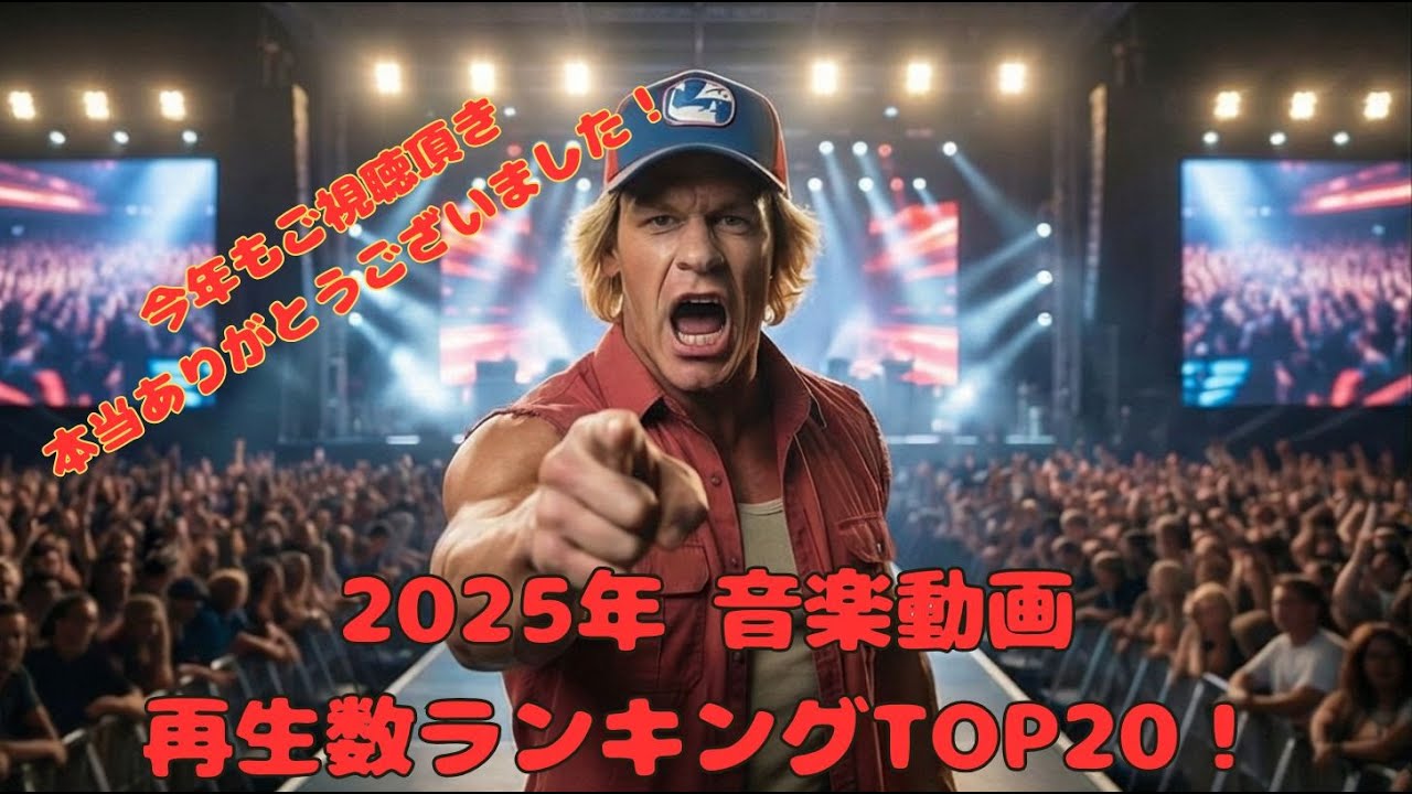 2025年音楽動画再生数TOP20