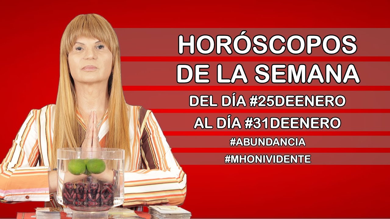Horoscopos de Semana del dia #25deEnero al dia #31DeEnero #año2026 #mhonividente  #zodiaco