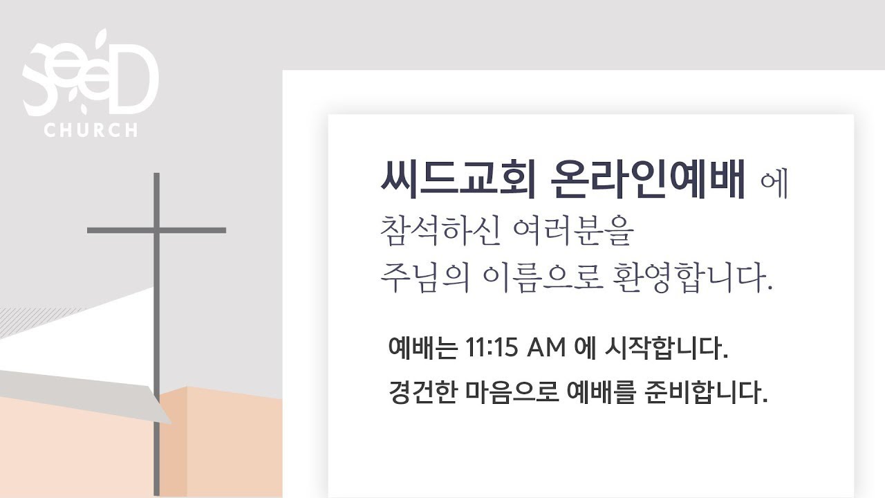 씨드교회 주일 예배 (2부) | 생방송 | 2026.3.15