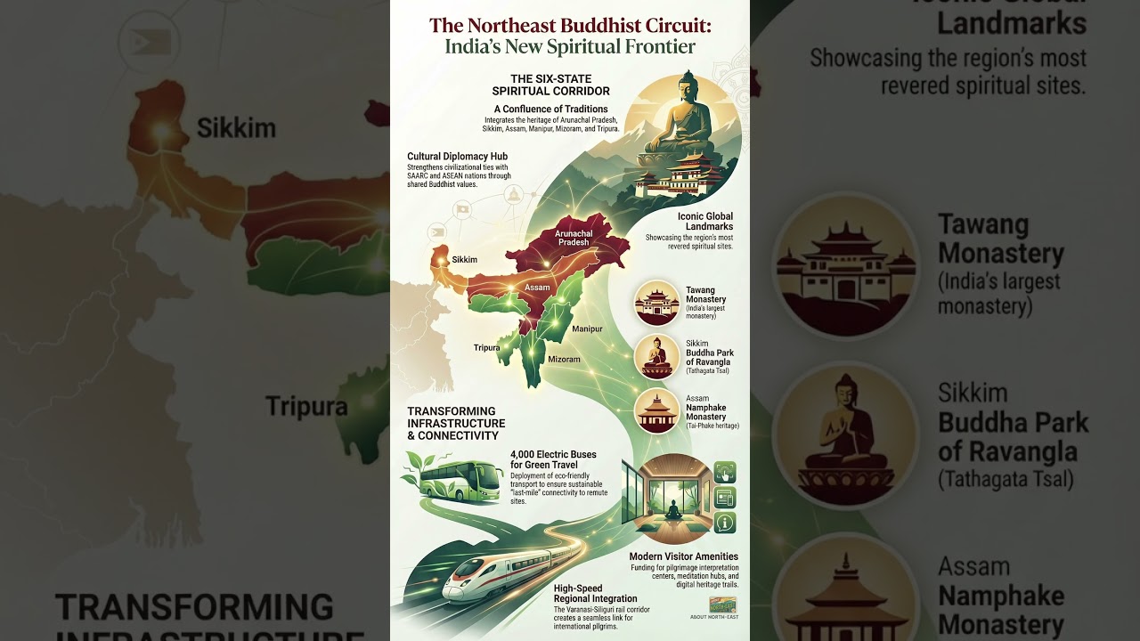 Budget 26: North-East Buddhist Circuit #sikkim #tripura #manipur #mizoram #assam #arunachalpradesh