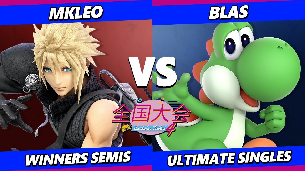 Zenkoku Taikai 4 TOP 8 - MkLeo (Pyra Mythra, Cloud) Vs. Blas (Yoshi) Smash Ultimate - SSBU
