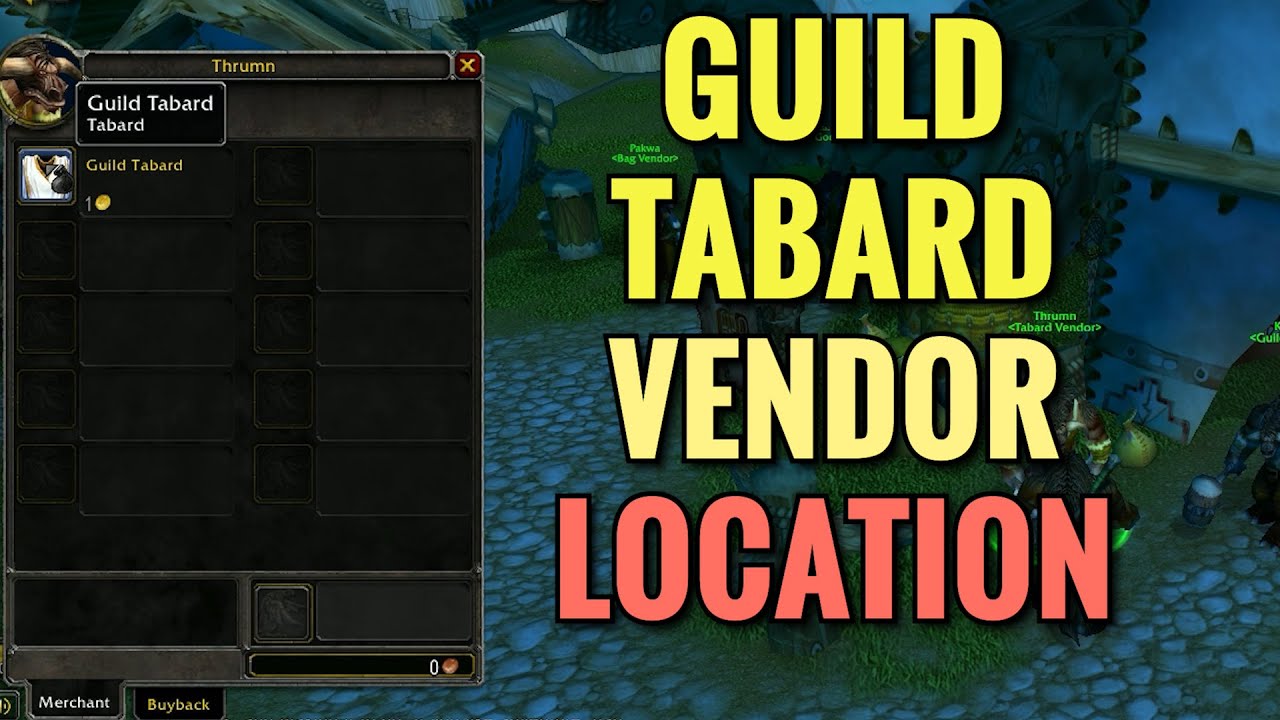 Thunder Bluff Guild Tabard Vendor Location (HORDE) - WoW Classic