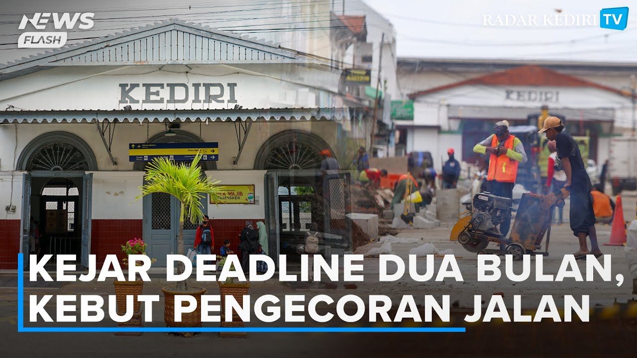 Kebut Pengecoran, Jl Stasiun Ditutup Total, Progres Proyek Revitalisasi Capai 60 Persen