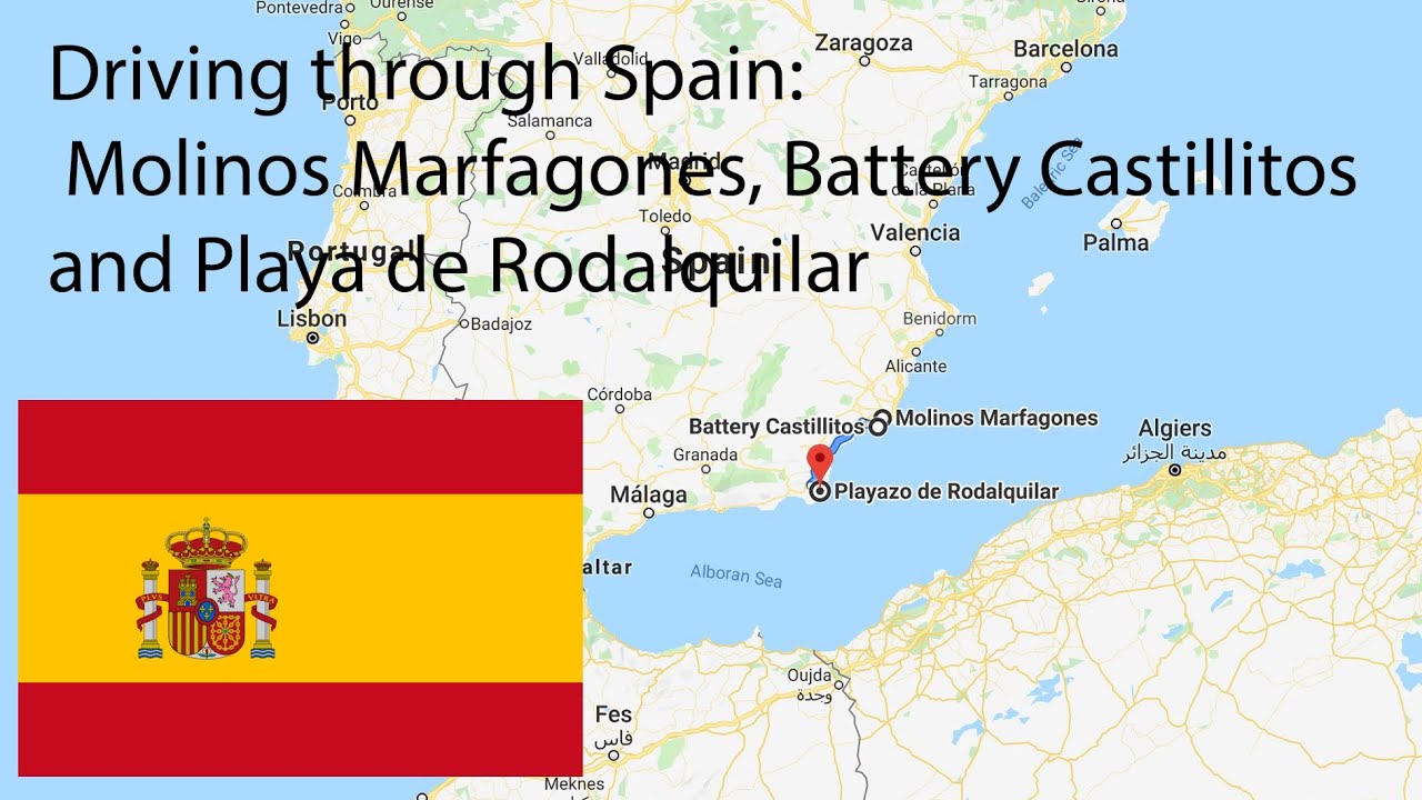 Driving through Spain: Molinos Marfagones, Battery Castillitos, and Playa de Rodalquilar