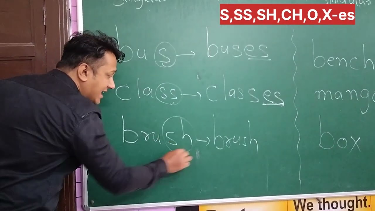 Singular Plural| s SS sh Ch x o - es| एकवचन बहुवचन|English grammar|Irfan sir