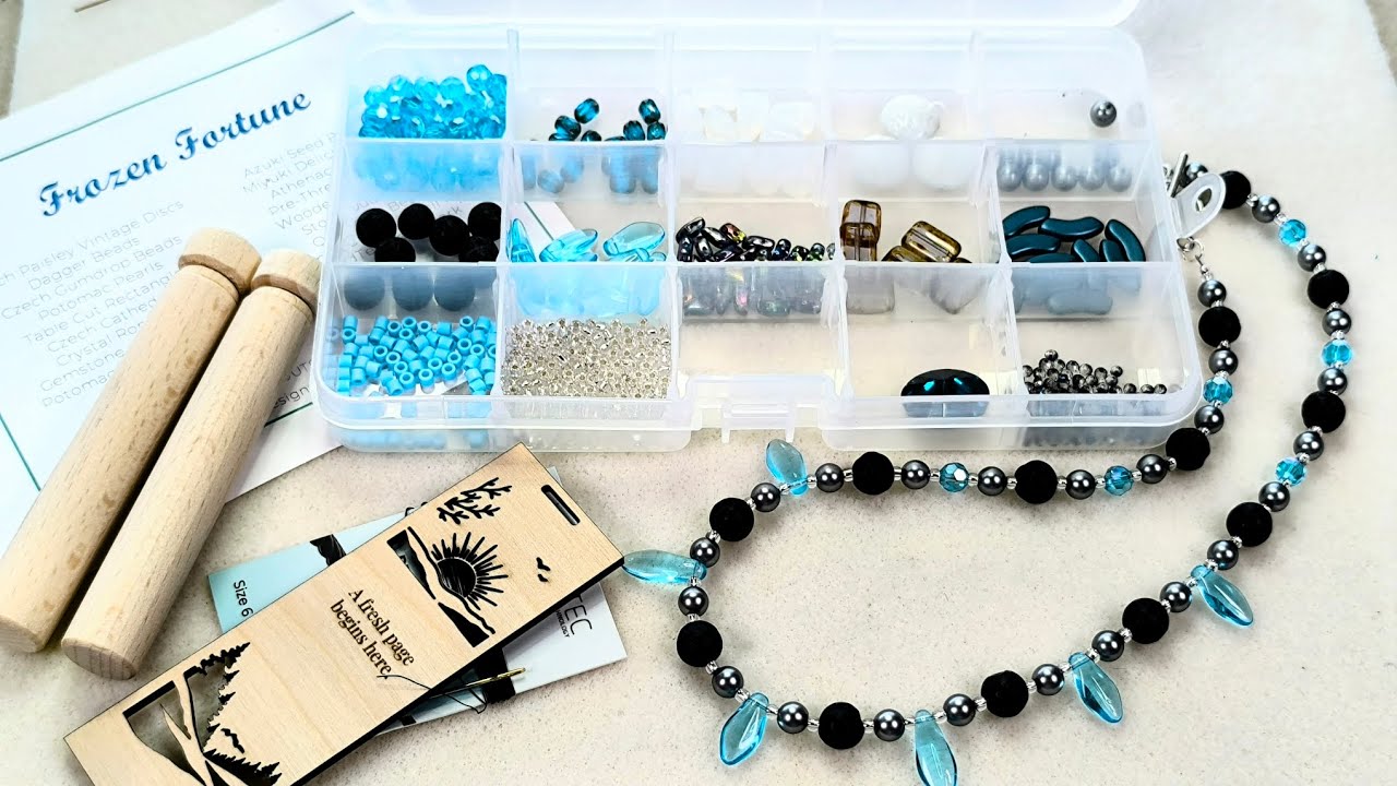 Организация шкатулки для сокровищ «Замороженное везение» от Potomac Beads + быстрый дизайн ожерелья