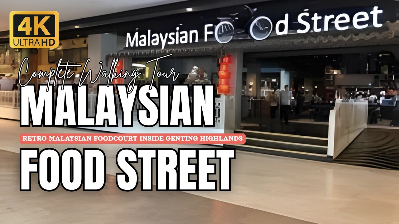 (RAW) Malaysian Street Food Market Inside Genting Highlands 🇲🇾 | BEST FOOD SPOT?!