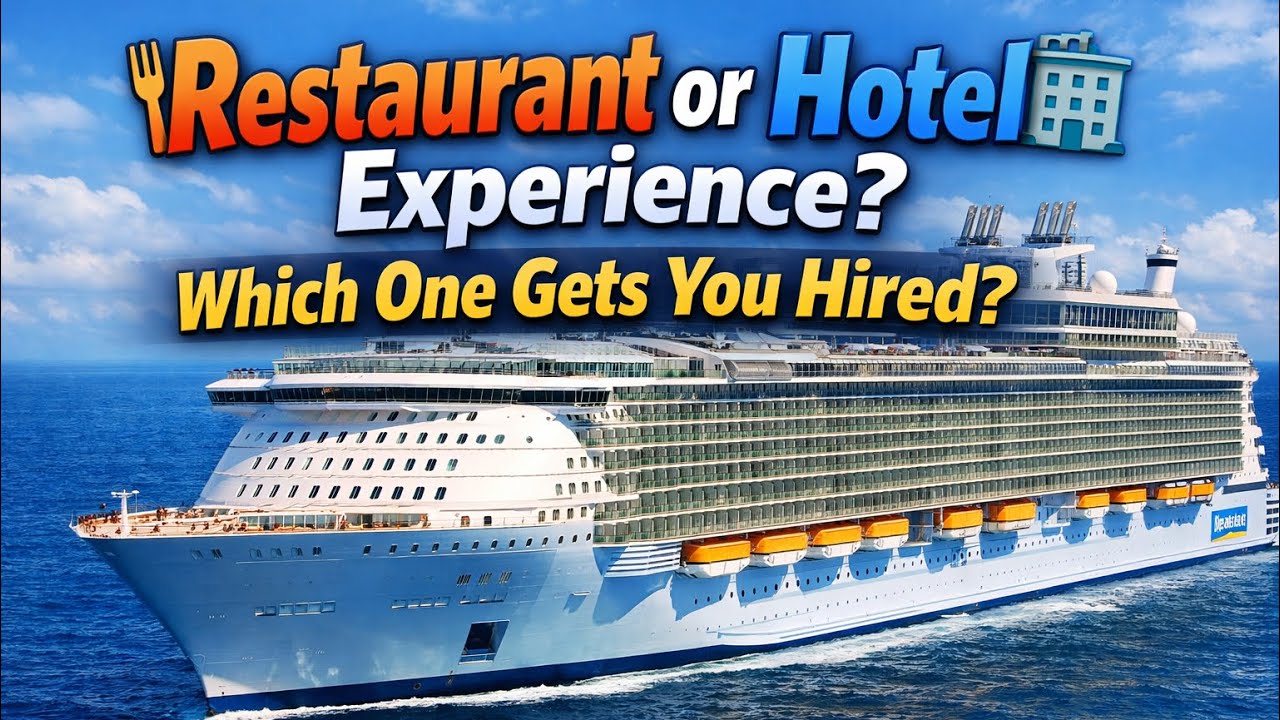 Restaurant vs Hotel Experience for Cruise Ship Jobs | How I Got Hired in Royal Caribbean