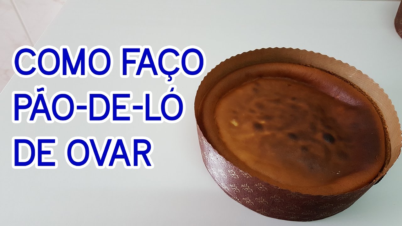 Como Faço Pão-de-ló de Ovar