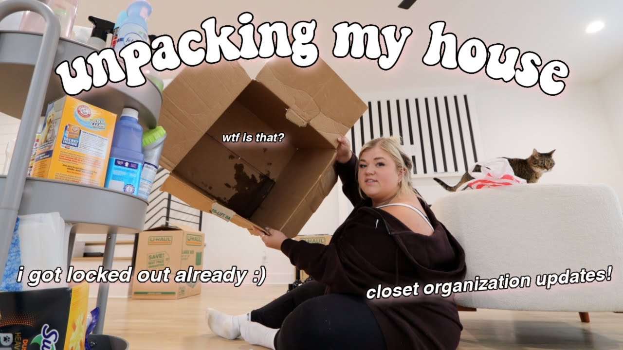unpacking my new house & getting locked out lol *hectic af*