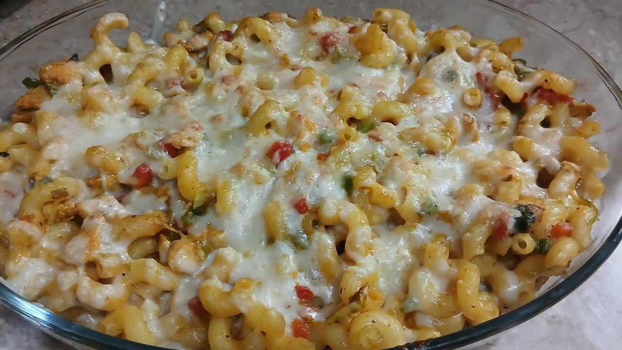 Very Tasty  Creamy Chicken Baked Pasta Recipe 