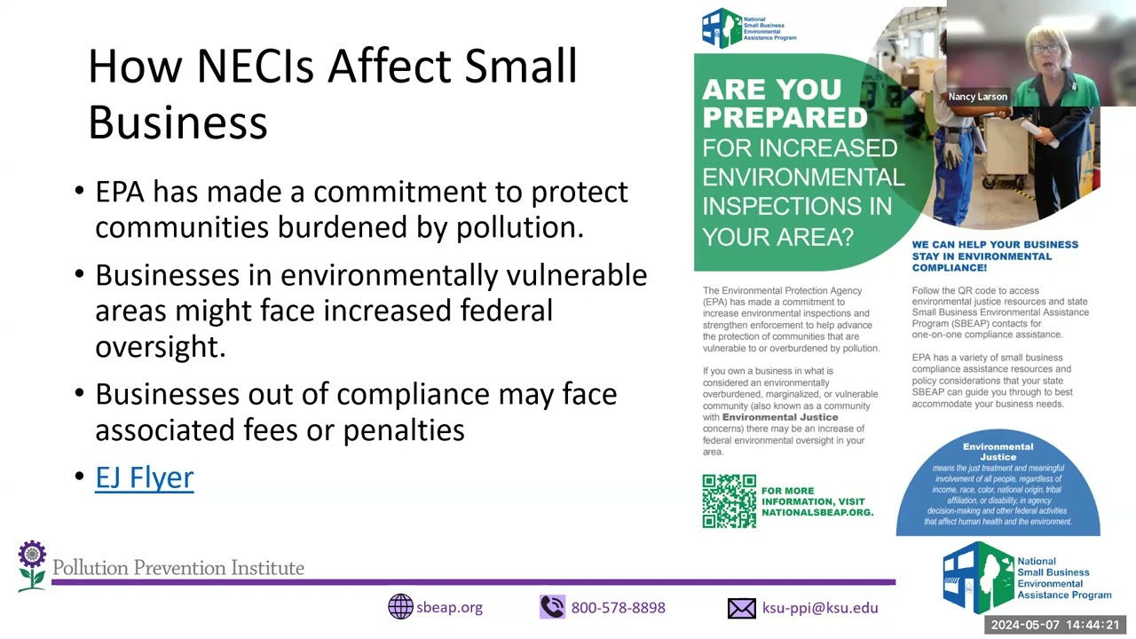EPA Compliance Initiatives - Resources to Mitigate Impacts to Small Business