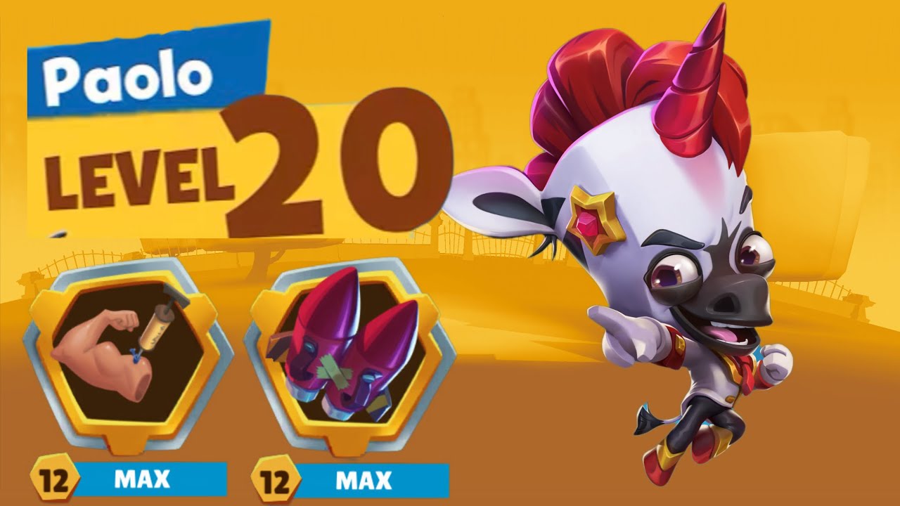 Solo Paolo Maxed Level 20 | Zooba Gameplay