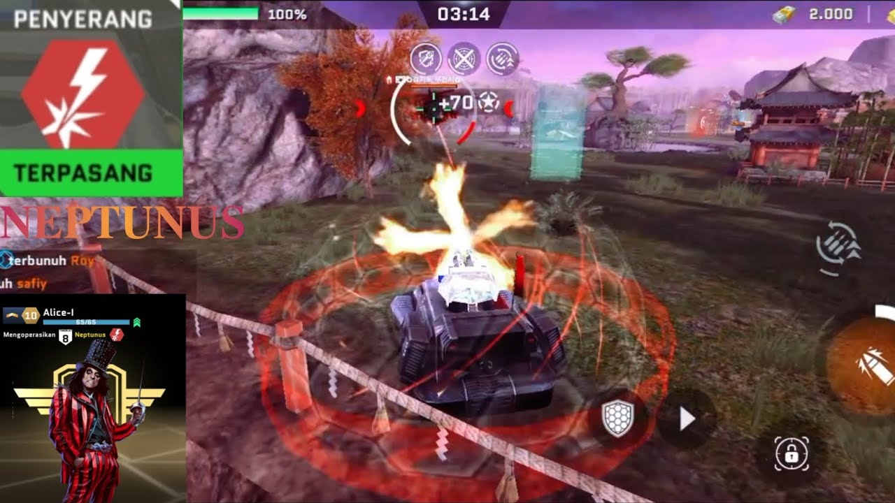 Neptunus pilot Alice 1 skill penyerang || Massive Warefare afthermath.