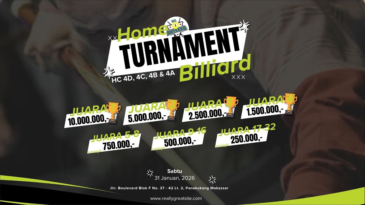Home Turnament No1 Billiard