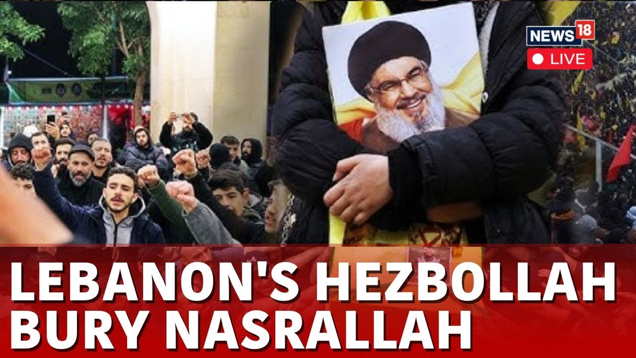 LIVE | Hassan Nasrallah Funeral LIVE | Lebanon's Hezbollah Bury Nasrallah In Mass Funeral | N18