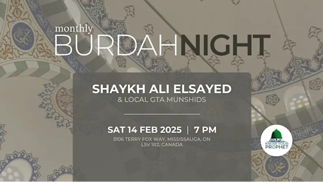 Monthly Burdah Night - KYPC Toronto