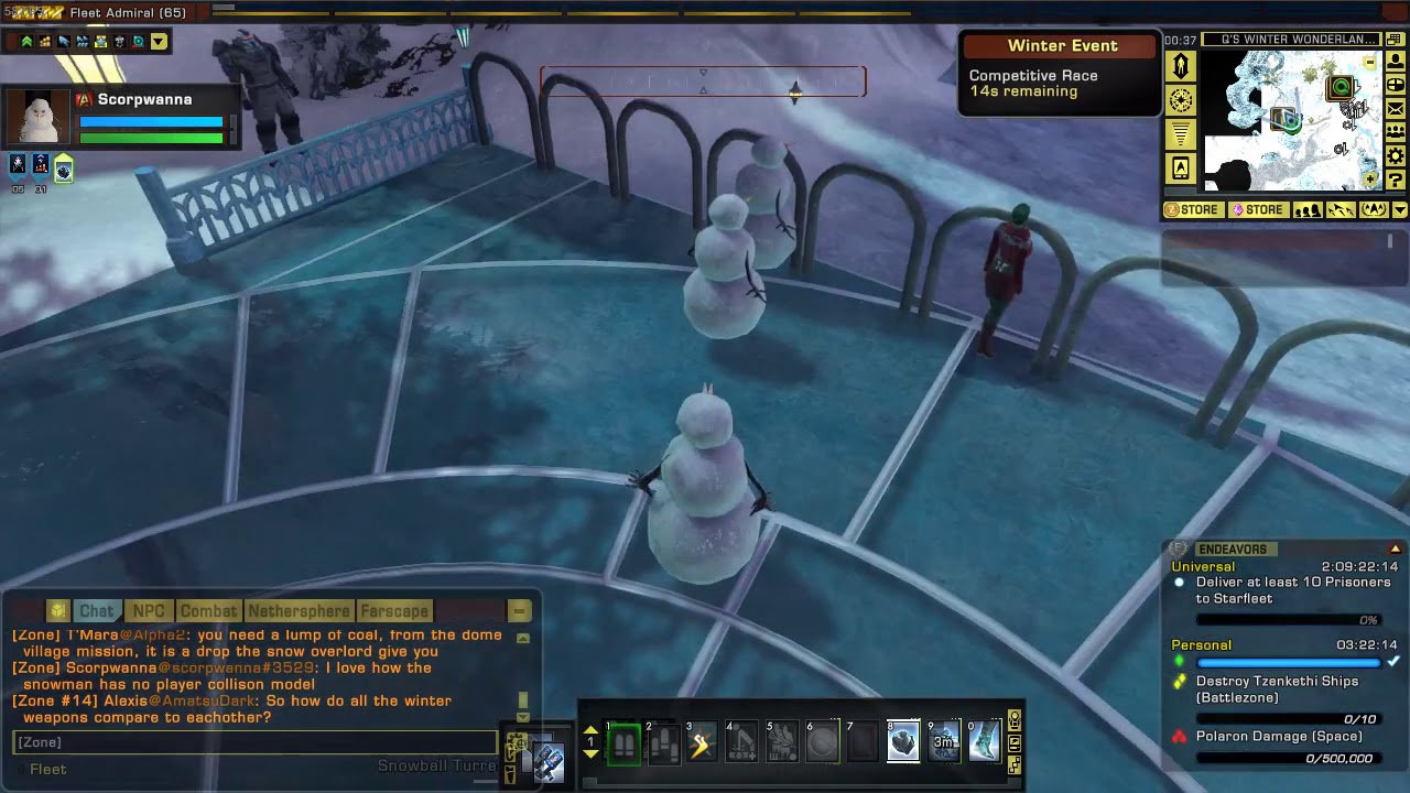 Star Trek Online: Q's Winter Wonderland 2019 - Snowman Race